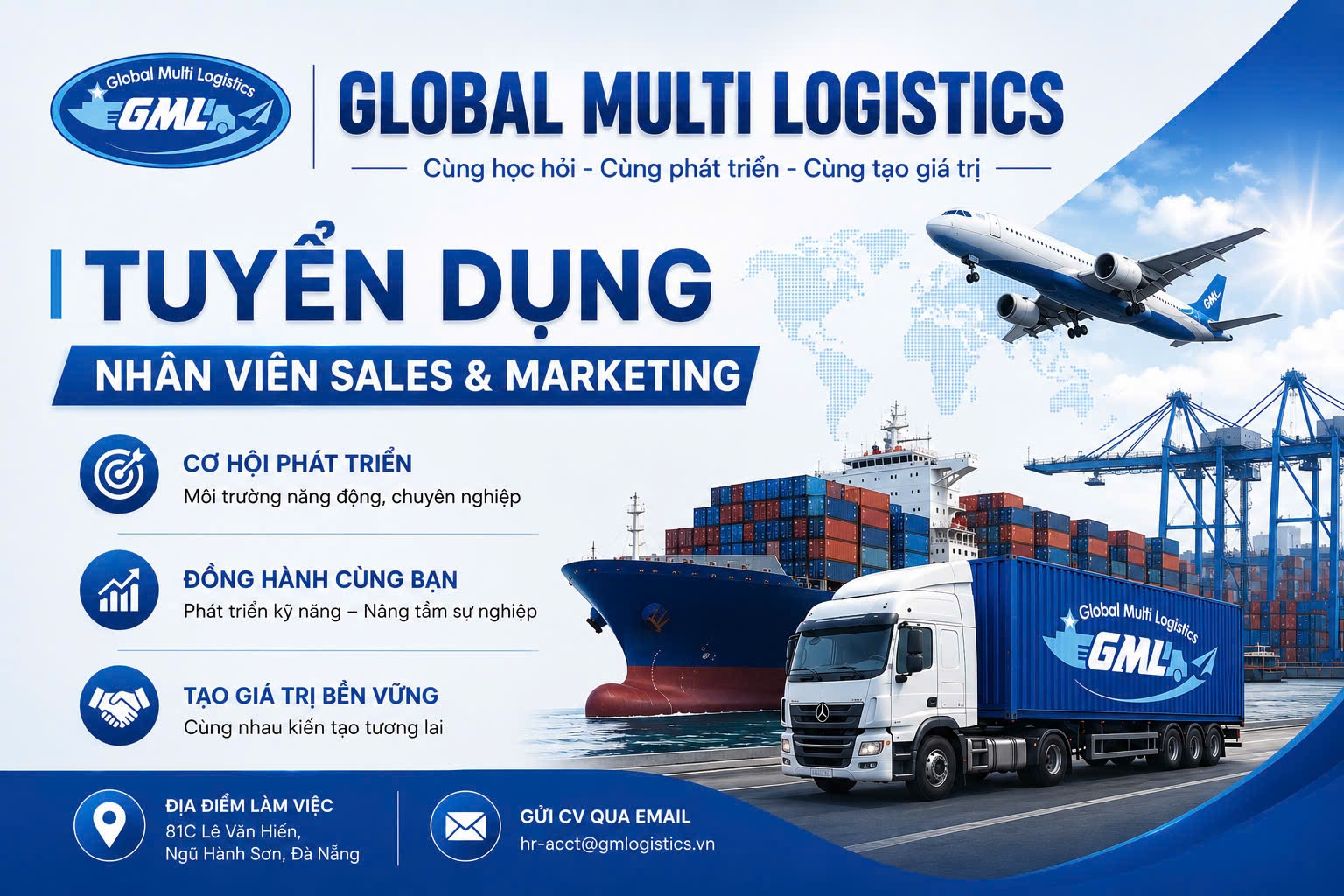 GLOBAL MULTI LOGISTICS - TUYỂN NHÂN VIÊN SALE & MARKETING