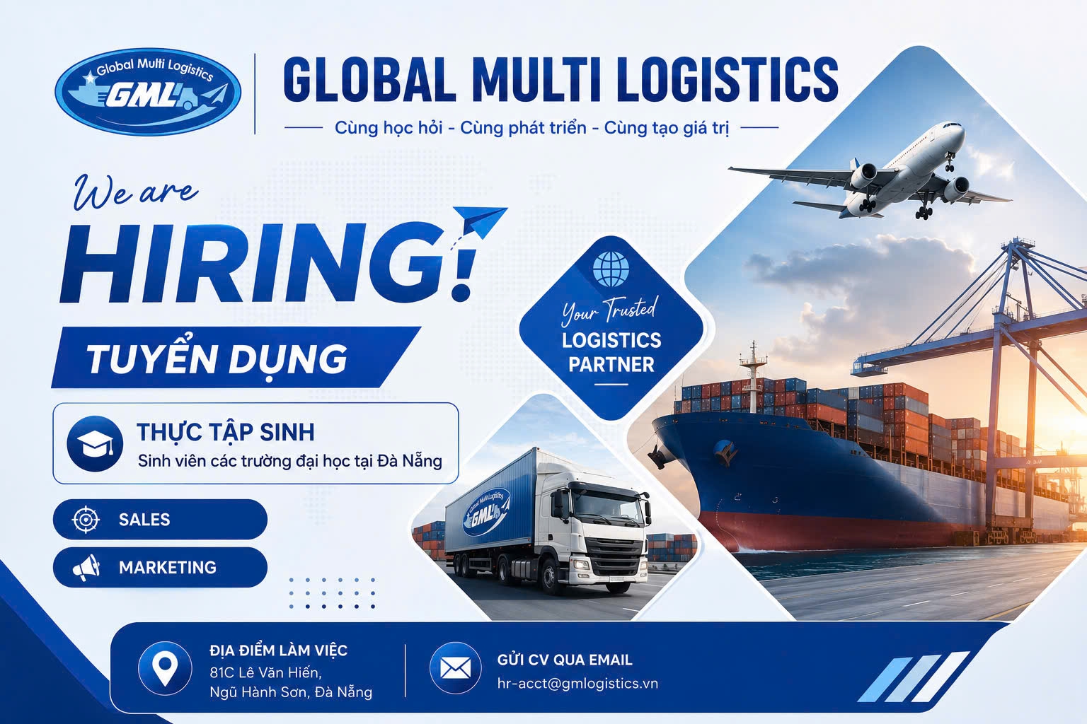 GLOBAL MULTI LOGISTICS - TUYỂN TTS SALE & MARKETING